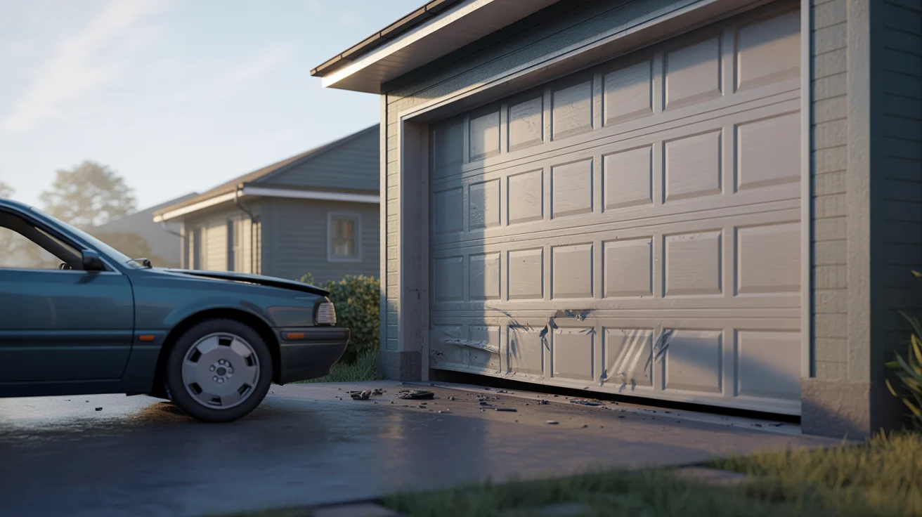 Hit Garage Door