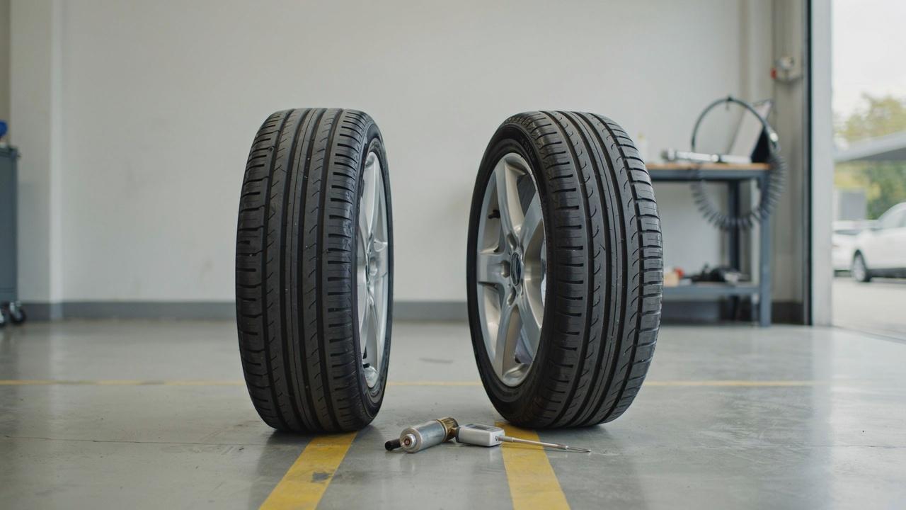 Comparison showing the benefits of following the correct tire rotation interval.