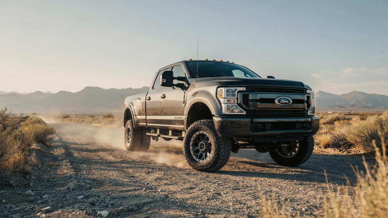 Light truck tire installed on a pickup truck.